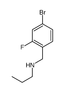 N-Propyl 4-bromo-2-fluorobenzylamine结构式