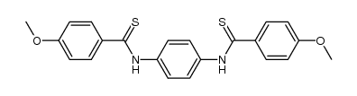 1,4-bis-(4-methoxy-thiobenzoylamino)-benzene结构式