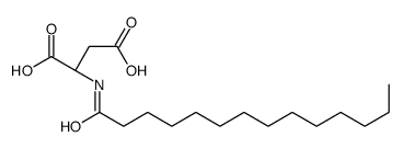 (2S)-2-(tetradecanoylamino)butanedioic acid Structure