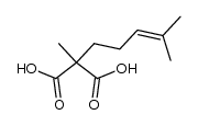 methyl-(4-methyl-pent-3-enyl)-malonic acid Structure
