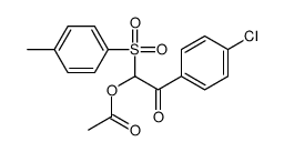 [2-(4-chlorophenyl)-1-(4-methylphenyl)sulfonyl-2-oxoethyl] acetate Structure