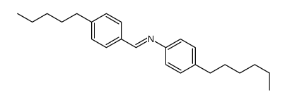 N-(4-hexylphenyl)-1-(4-pentylphenyl)methanimine Structure