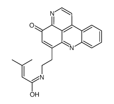 3-methyl-n-[2-(4-oxo-4h-pyrido[2,3,4-kl]acridin-6-yl)ethyl]but-2-enamide结构式