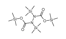 N,N'-bis[(trimethylsiloxy)carbonyl]-N,N'-bis(trimethylsilyl)hydrazine Structure