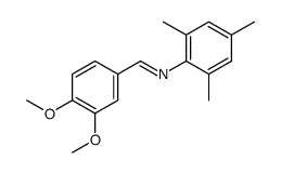 1-(3,4-dimethoxyphenyl)-N-(2,4,6-trimethylphenyl)methanimine结构式