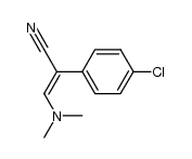 (E)-2-(4-Chlorophenyl)-3-dimethylamino-2-propenenitrile Structure