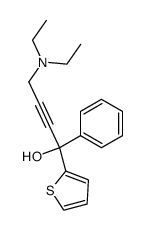 (+-)-4-Diethylamino-1-phenyl-1-(2-thienyl)-but-2-in-1-ol结构式