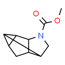 3,5,6-Methenocyclopenta[b]pyrrole-1(2H)-carboxylic acid,hexahydro-,methyl ester (9CI) Structure