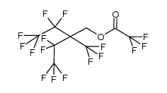 3,3,4,4,4-pentafluoro-2-pentafluoroethyl-2-trifluoromethylbutyl trifluoroacetate Structure
