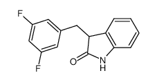 3-(3,5-difluorobenzyl)indolin-2-one structure