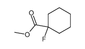 Cyclohexanecarboxylic acid, 1-fluoro-, methyl ester (9CI) Structure