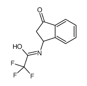2,2,2-trifluoro-N-(3-oxo-1,2-dihydroinden-1-yl)acetamide结构式