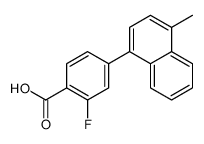 2-fluoro-4-(4-methylnaphthalen-1-yl)benzoic acid结构式