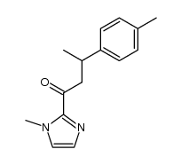 2-[3-(4-methylphenyl)butanoyl]-1-methyl-1H-imidazole结构式