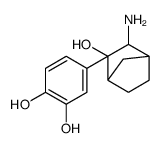 3-amino-2-(3,4-dihydroxyphenyl)-2-hydroxybicyclo(2.2.1)heptane Structure