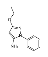 1H-Pyrazol-5-amine,3-ethoxy-1-phenyl-(9CI) Structure