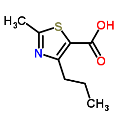 2-Methyl-4-propyl-1,3-thiazole-5-carboxylic acid结构式
