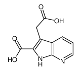 3-(Carboxymethyl)-1H-pyrrolo[2,3-b]pyridine-2-carboxylic acid Structure