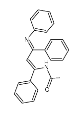 N-((1Z,3Z)-1,3-diphenyl-3-(phenylimino)prop-1-en-1-yl)acetamide Structure
