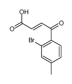 4-(2-bromo-4-methylphenyl)-4-oxobut-2-enoic acid Structure