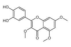 2-(3,4-dihydroxyphenyl)-3,5,7-trimethoxychromen-4-one结构式