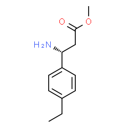 METHYL (3R)-3-AMINO-3-(4-ETHYLPHENYL)PROPANOATE结构式