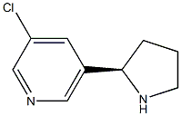 (R)-3-Chloro-5-pyrrolidin-2-yl-pyridine结构式