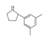 (S)-2-(3,5-二甲基苯基)吡咯烷结构式