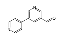 5-(pyridin-4-yl)pyridine-3-carbaldehyde结构式