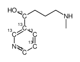 4-(methylamino)-1-pyridin-3-ylbutan-1-ol结构式