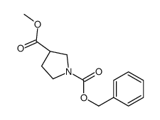 1-O-benzyl 3-O-methyl (3R)-pyrrolidine-1,3-dicarboxylate Structure