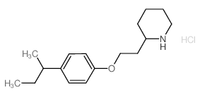 2-{2-[4-(sec-Butyl)phenoxy]ethyl}piperidine hydrochloride结构式