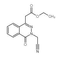 ethyl 2-[3-(cyanomethyl)-4-oxophthalazin-1-yl]acetate结构式
