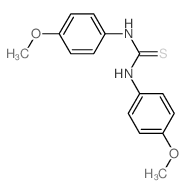 Thiourea,N,N'-bis(4-methoxyphenyl)- structure