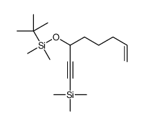 tert-butyl-dimethyl-(1-trimethylsilyloct-7-en-1-yn-3-yloxy)silane Structure