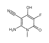 2-amino-5-fluoro-4-hydroxy-1-methyl-6-oxo-1,6-dihydropyridine-3-carbonitrile Structure