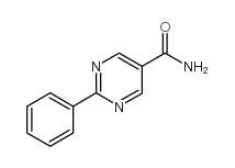 2-苯基-5-嘧啶甲酰胺结构式
