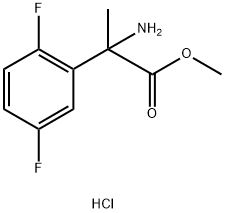 2-氨基-2-(2,5-二氟苯基)丙酸甲酯盐酸盐结构式
