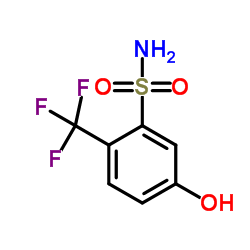 5-Hydroxy-2-(trifluoromethyl)benzenesulfonamide Structure