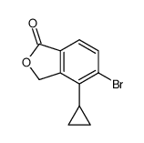 5-bromo-4-cyclopropyl-2-benzofuran-1(3H)-one结构式