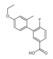 3-(4-ethoxy-2-methylphenyl)-4-fluorobenzoic acid结构式