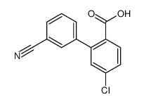 4-chloro-2-(3-cyanophenyl)benzoic acid结构式