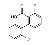 2-(2-chlorophenyl)-6-fluorobenzoic acid Structure