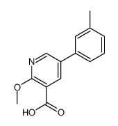 2-methoxy-5-(3-methylphenyl)pyridine-3-carboxylic acid Structure