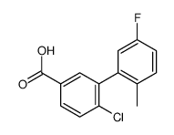 4-chloro-3-(5-fluoro-2-methylphenyl)benzoic acid Structure
