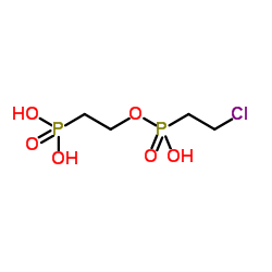 (2-{[(2-Chloroethyl)(hydroxy)phosphoryl]oxy}ethyl)phosphonic acid结构式