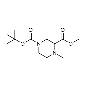 1-tert-butyl 3-methyl 4-methylpiperazine-1,3-dicarboxylate Structure
