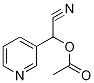 Cyano(pyridin-3-yl)methyl acetate structure