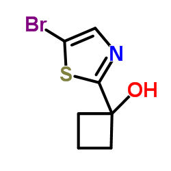 1-(5-Bromo-1,3-thiazol-2-yl)cyclobutanol Structure