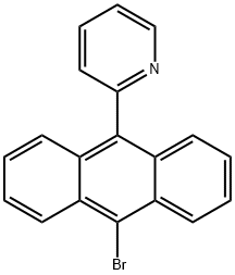 2-(10-溴代蒽醌-9-基)吡啶结构式